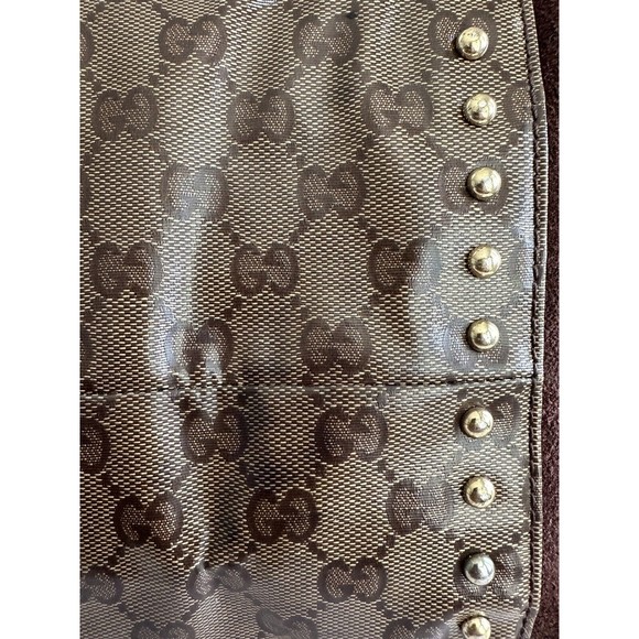 GUCCI  Babushka bag, Need Small Repair To Grommet, Some Slight Discolorations - Picture 7 of 16